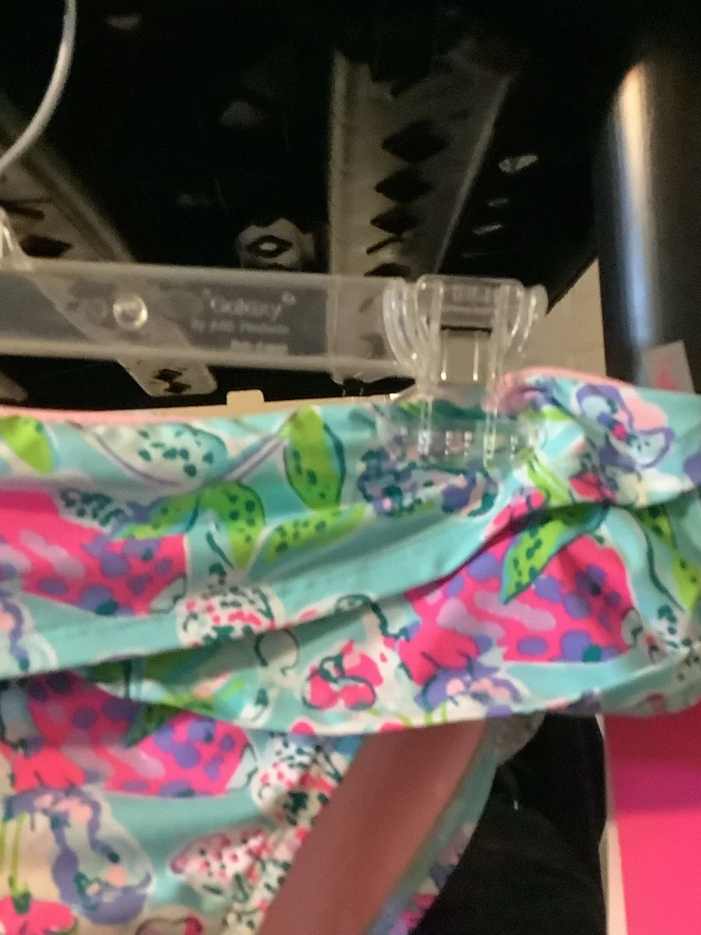 Lilly Pulitzer Colorful‎ Floral Ruffle Bikini Bottoms - Aqua, Pink, Green